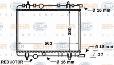 KUEHLER, LAENGE  380 MM 8MK376767091