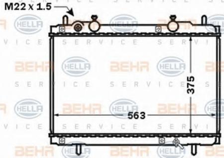 KUEHLER, LAENGE  563 MM 8MK376767541