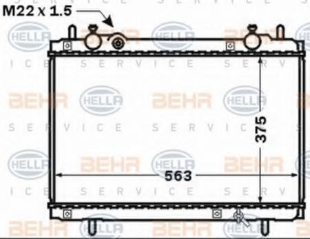 KUEHLER, LAENGE  563 MM 8MK376767551