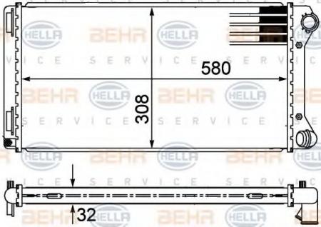 KUEHLER, LAENGE  580 MM 8MK376767631