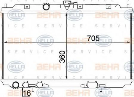 KUEHLER, LAENGE  360 MM 8MK376770671