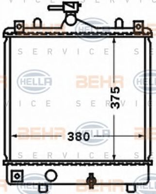 KUEHLER, LAENGE  380 MM 8MK376771161