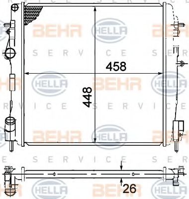 KUEHLER, LAENGE  458 MM 8MK376771791