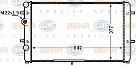 KUEHLER, LAENGE  647 MM 8MK376772501