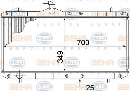 KUEHLER, LAENGE  742 MM 8MK376773021