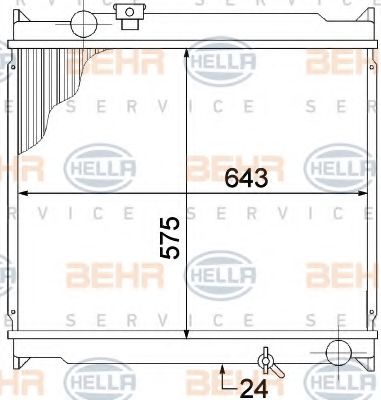 KUEHLER, LAENGE  643 MM 8MK376773391