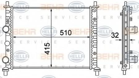 KUEHLER, LAENGE  510 MM 8MK376781101