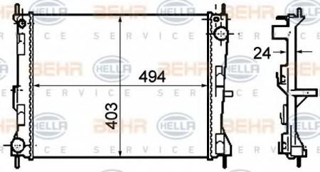 KUEHLER, LAENGE  494 MM 8MK376781161