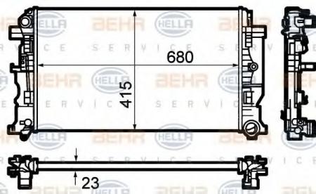 KUEHLER, LAENGE  680 MM 8MK376782051