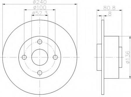 BREMSSCHEIBE 8DD355109341