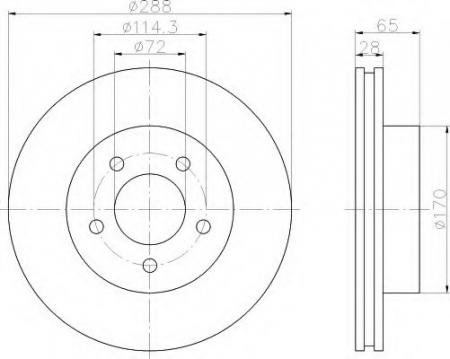 BREMSSCHEIBE 8DD355109391