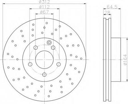 BREMSSCHEIBE 8DD355109451