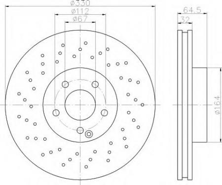 BREMSSCHEIBE 8DD355109461