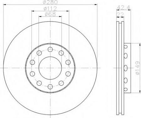 BREMSSCHEIBE 8DD355109861