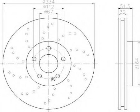 BREMSSCHEIBE 8DD355110141