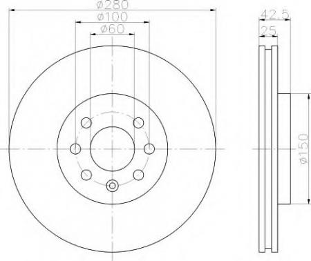 BREMSSCHEIBE 8DD355110251