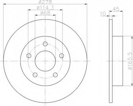 BREMSSCHEIBE 8DD355110391