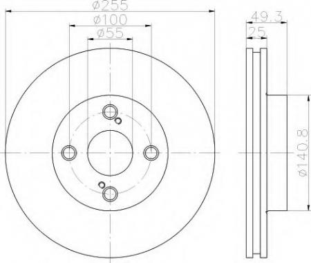 BREMSSCHEIBE 8DD355110421