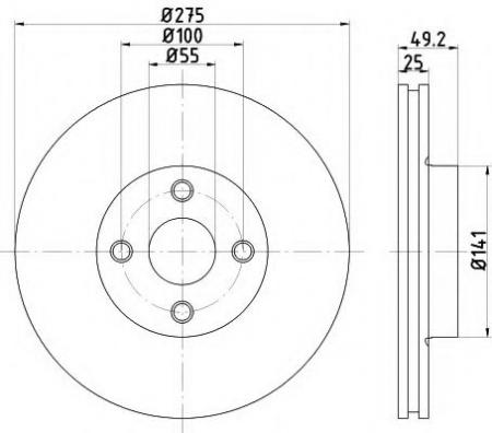 BREMSSCHEIBE 8DD355110441