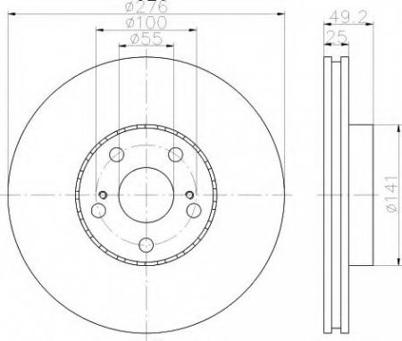 BREMSSCHEIBE 8DD355110531