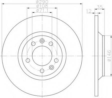 BREMSSCHEIBE 8DD355110791