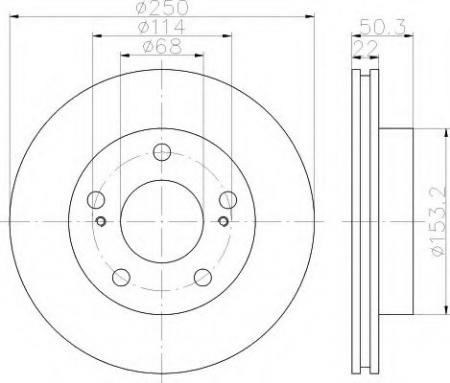 BREMSSCHEIBE 8DD355110821