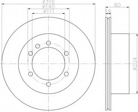 BREMSSCHEIBE 8DD355110831