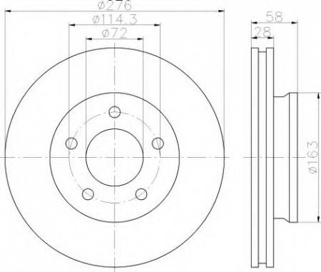 BREMSSCHEIBE 8DD355110841