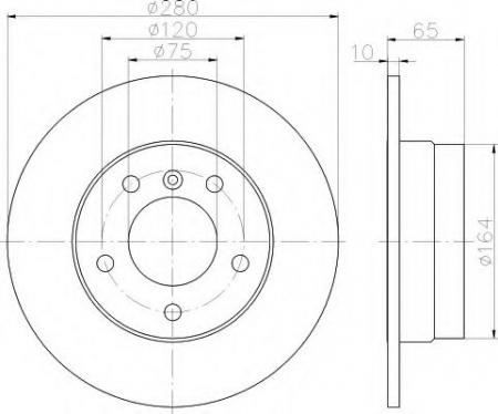 BREMSSCHEIBE 8DD355111251