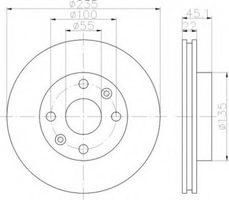 BREMSSCHEIBE 8DD355111441