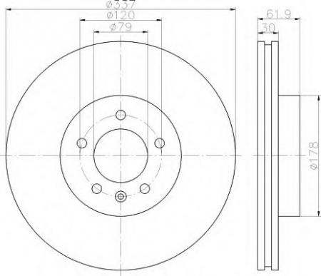 BREMSSCHEIBE 8DD355111481