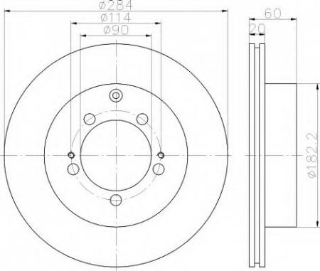 BREMSSCHEIBE 8DD355111491