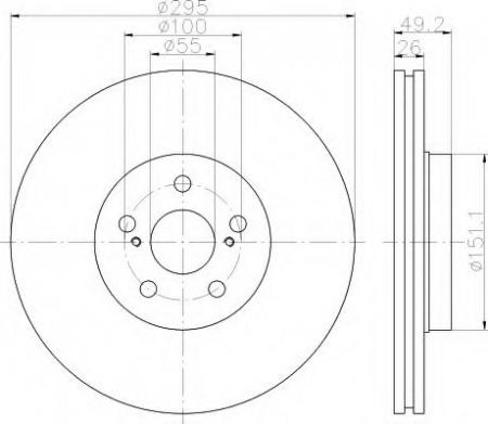 BREMSSCHEIBE 8DD355111641