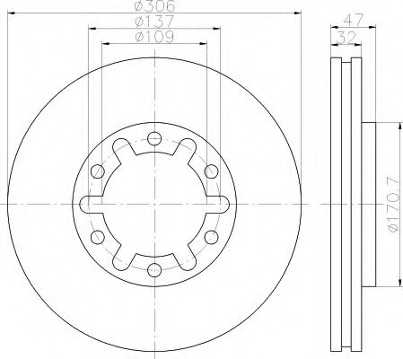 BREMSSCHEIBE 8DD355111981