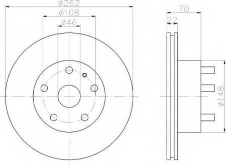 BREMSSCHEIBE 8DD355100881