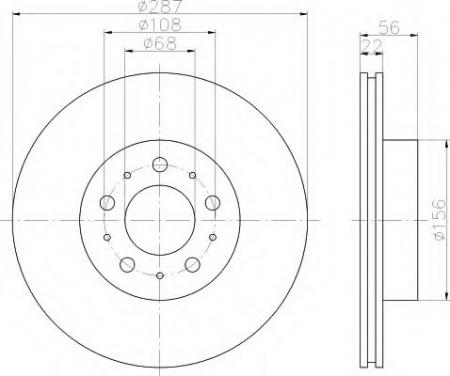 BREMSSCHEIBE 8DD355102251