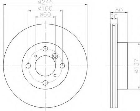 BREMSSCHEIBE 8DD355107391