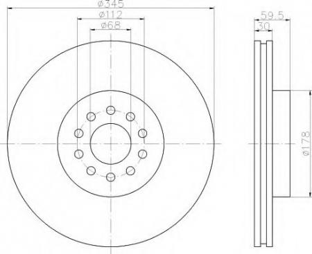 BREMSSCHEIBE 8DD355108481