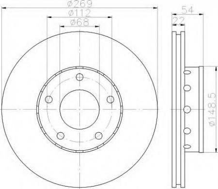 BREMSSCHEIBE 8DD355115441