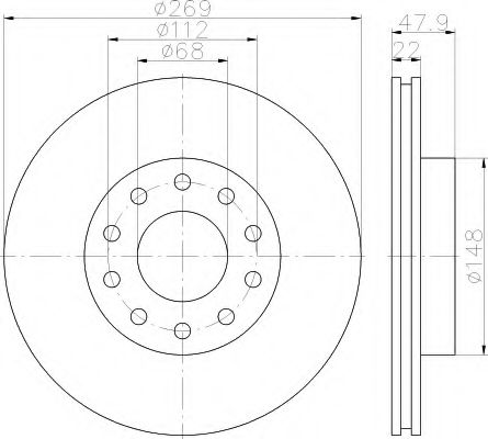 BREMSSCHEIBE 8DD355115451