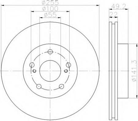 BREMSSCHEIBE 8DD355115691