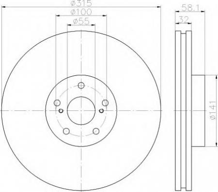 BREMSSCHEIBE 8DD355115701