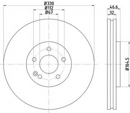 BREMSSCHEIBE 8DD355115861