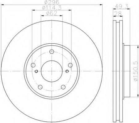 BREMSSCHEIBE 8DD355115981