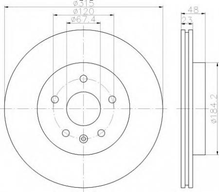 BREMSSCHEIBE 8DD355116061