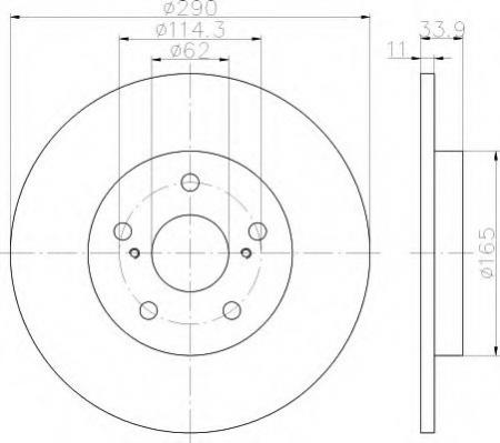 BREMSSCHEIBE 8DD355116121