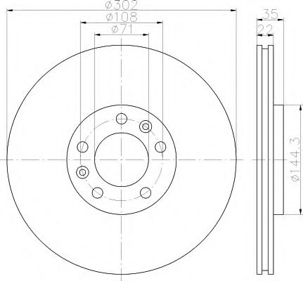 BREMSSCHEIBE 8DD355116231