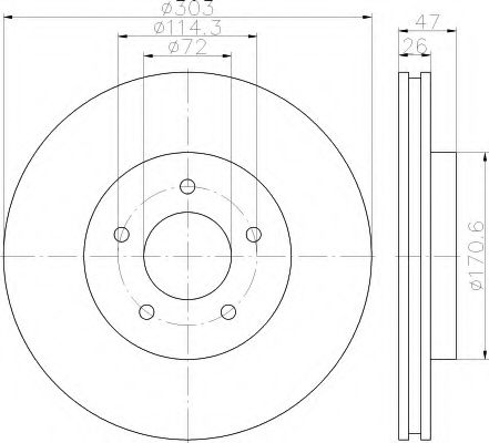 BREMSSCHEIBE 8DD355116261