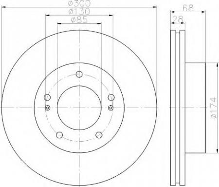 BREMSSCHEIBE 8DD355116461