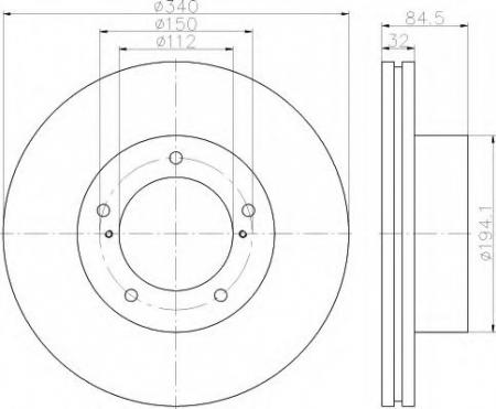 BREMSSCHEIBE 8DD355116551